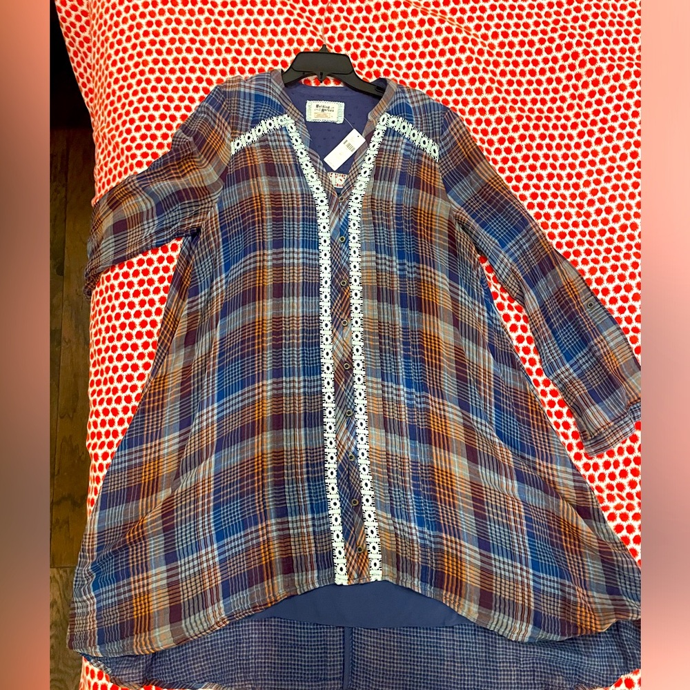 Anthropology Plaid Dress